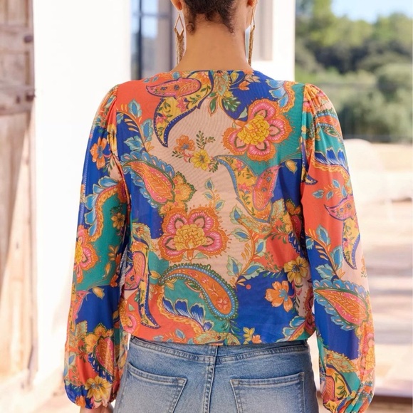 Boston Proper Multicolor Floral Blouse - Picture 2 of 10